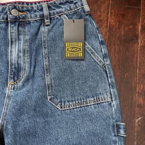 NWT RVCA Cargo Utility Straight Leg Jeans